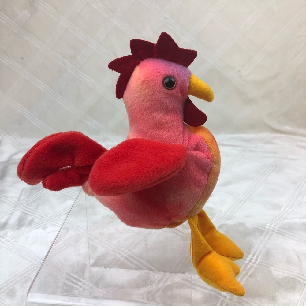 TY 1996 Strut The Rooster Beanie Baby, Vintage